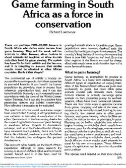 Game farming in South Africa as a force in conservation