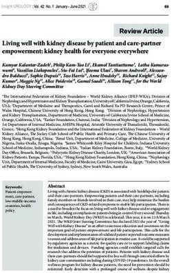 Review Article Living well with kidney disease by patient and care-partner empowerment: kidney health for everyone everywhere