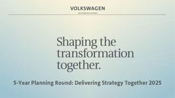 5-Year Planning Round: Delivering Strategy Together 2025 - Volkswagen Group