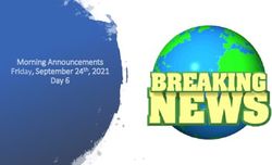 Morning Announcements Day 6 - Friday, September 24th, 2021
