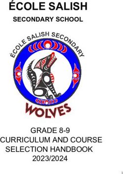ÉCOLE SALISH SECONDARY SCHOOL - GRADE 8-9 CURRICULUM AND COURSE SELECTION HANDBOOK