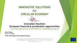 INNOVATIVE SOLUTIONS for - Interreg Europe