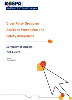 Cross Party Group on Accident Prevention and Safety Awareness - Summary of success 2013-2021