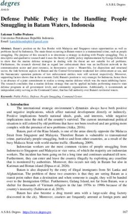 Smuggling in Batam Waters, Indonesia - Article - degres