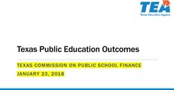 Texas Public Education Outcomes - TEXAS COMMISSION ON PUBLIC SCHOOL FINANCE JANUARY 23, 2018 - Texas Education Agency