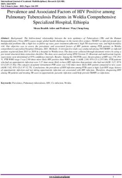 Prevalence and Associated Factors of HIV Positive among Pulmonary Tuberculosis Patients in Woldia Comprehensive Specialized Hospital, Ethiopia