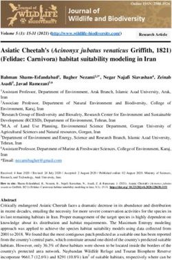 Asiatic Cheetah's (Acinonyx jubatus venaticus Griffith, 1821) (Felidae: Carnivora) habitat suitability modeling in Iran - Journal of Wildlife and ...