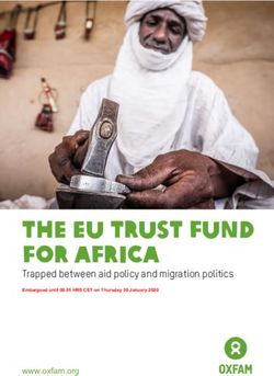 The EU Trust Fund for Africa - Trapped between aid policy and migration politics www.oxfam.org - Oxfam Italia