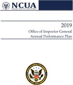 2019 Office of Inspector General Annual Performance Plan - NCUA