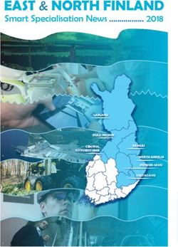 EAST & NORTH FINLAND Smart Specialisation News . 2018 - LAPLAND OULU REGION - Pohjois-Savon liitto