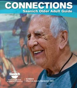 CONNECTIONS Saanich Older Adult Guide - SUMMER Effective June to September 2021