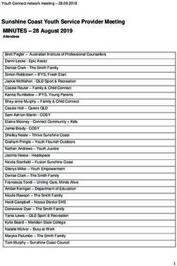 Sunshine Coast Youth Service Provider Meeting MINUTES - 28 August 2019