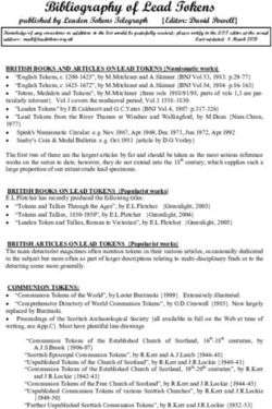Bibliography of Lead Tokens - published by Leaden Tokens Telegraph Editor: David Powell - Mernick