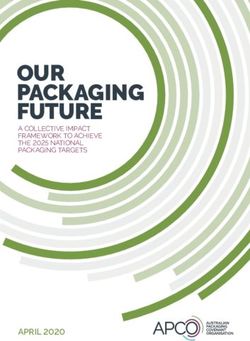 OUR PACKAGING FUTURE - APRIL 2020 - A COLLECTIVE IMPACT FRAMEWORK TO ACHIEVE THE 2025 NATIONAL PACKAGING TARGETS - Australian Packaging Covenant