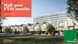 Half year FY21 results - 25 February 2021 - Waterline Place, Williamstown, VIC - AVJennings