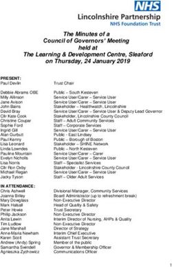 The Minutes of a Council of Governors' Meeting held at The Learning & Development Centre, Sleaford on Thursday, 24 January 2019 - Lincolnshire ...
