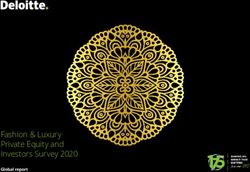 Fashion & Luxury Private Equity and Investors Survey 2020 - Global report - Deloitte