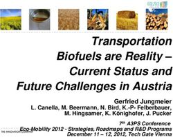 Transportation Biofuels are Reality - Current Status and Future Challenges in Austria - A3PS