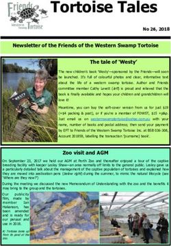 Tortoise Tales - Friends of the Western Swamp Tortoise