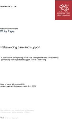 Rebalancing care and support - White Paper - GOV.WALES