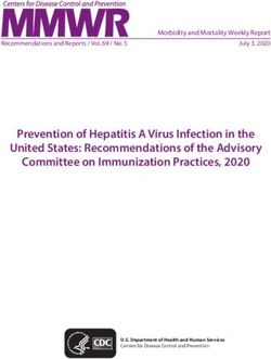 Prevention of Hepatitis A Virus Infection in the United States: Recommendations of the Advisory Committee on Immunization Practices, 2020 ...