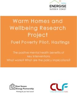 Warm Homes and Wellbeing Research Project - Fuel Poverty Pilot, Hastings The positive mental health benefits of - Energise Sussex ...