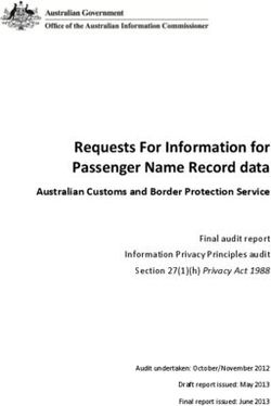 Requests For Information for Passenger Name Record data