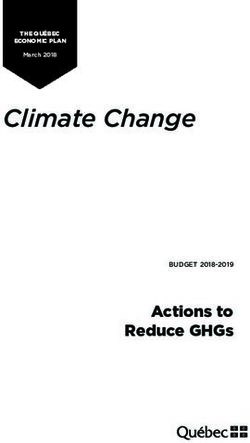 Climate Change - Actions to Reduce GHGs - Climate Change: Actions to Reduce GHGs
