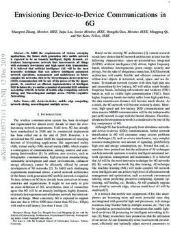 6G Envisioning Device-to-Device Communications in - arXiv