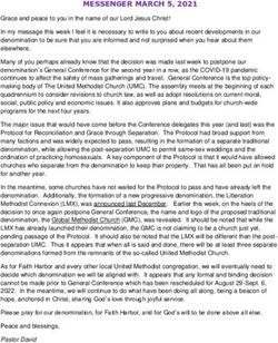 MESSENGER MARCH 5, 2021 - Faith Harbor UMC