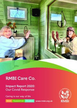 RMBI Care Co. Impact Report 2020: Our Covid Response - Caring is our way of life