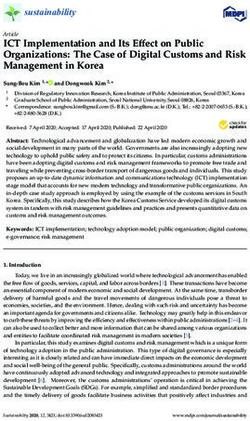 ICT Implementation and Its Effect on Public Organizations: The Case of Digital Customs and Risk Management in Korea - MDPI