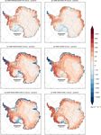 Diverging future surface mass balance between the Antarctic ice shelves and grounded ice sheet