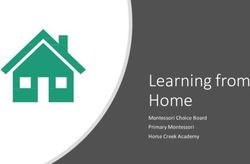 Learning from Home Montessori Choice Board Primary Montessori Horse Creek Academy