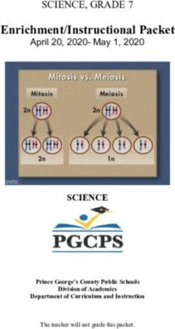 Enrichment/Instructional Packet - SCIENCE, GRADE 7 - SCIENCE - Enrichment/Instructional ...