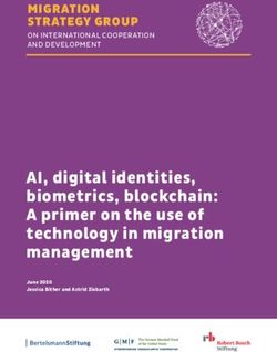 AI, digital identities, biometrics, blockchain: A primer on the use of technology in migration management - MIGRATION STRATEGY GROUP