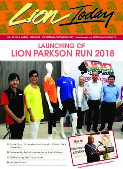 LION PARKSON RUN 2018 - LAUNCHING OF - The Lion Group