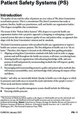 Patient Safety Systems (PS) - Introduction - The Joint Commission
