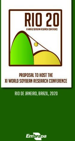 RIO 20 - RIO DE JANEIRO, BRAZIL, 2020 Proposal to Host the XI World Soybean Research Conference - Embrapa
