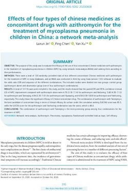 Effects of four types of chinese medicines as concomitant drugs with azithromycin for the treatment of mycoplasma pneumonia in children in China: ...