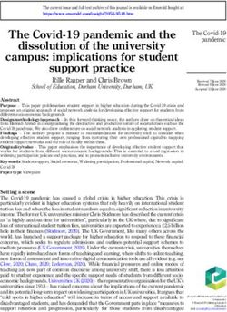 The Covid-19 pandemic and the dissolution of the university campus: implications for student