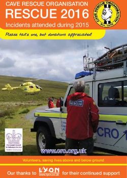 RESCUE 2016 CAVE RESCUE ORGANISATION - www.cro.org.uk - The Cave Rescue Organisation