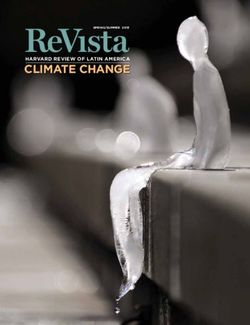 CLIMATE CHANGE HARVARD REVIEW OF LATIN AMERICA - REVISTA