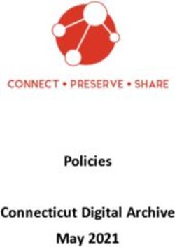 Policies Connecticut Digital Archive May 2021 - UConn ...