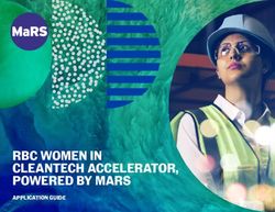 RBC WOMEN IN CLEANTECH ACCELERATOR, POWERED BY MARS - APPLICATION GUIDE