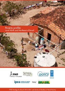 Poverty profile: rural North and Northeast of Brazil - IFAD Strategy for Brazil 2016-2021 and Series of Studies on Rural Poverty - FIDA