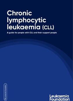 Chronic lymphocytic leukaemia (CLL) - A guide for people with CLL and their support people - The Leukaemia ...