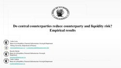 Do central counterparties reduce counterparty and liquidity risk? Empirical results