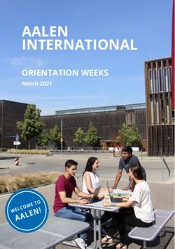 AALEN INTERNATIONAL ORIENTATION WEEKS - March 2021 - Hochschule Aalen
