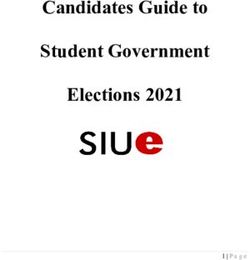 Candidates Guide to Student Government Elections 2021 - SIUE